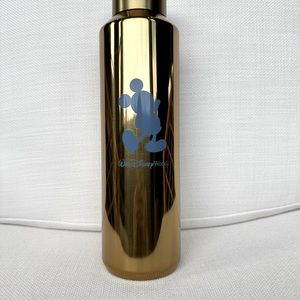 Disney World 50th Anniversary Mickey Starbucks Gold Metal Bottle Tumbler New